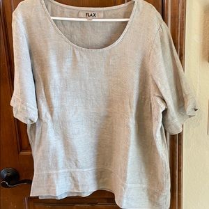 FLAX women’s top.100% linen (L)